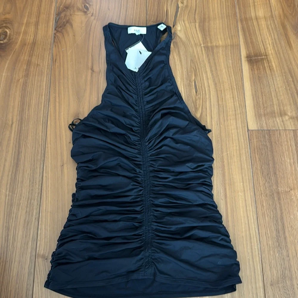 ALC ADLEY RUCHED Sleeveless Top  TANK Size small S NWT - Picture 4 of 8